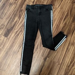 Articles of Society double striped black jeans